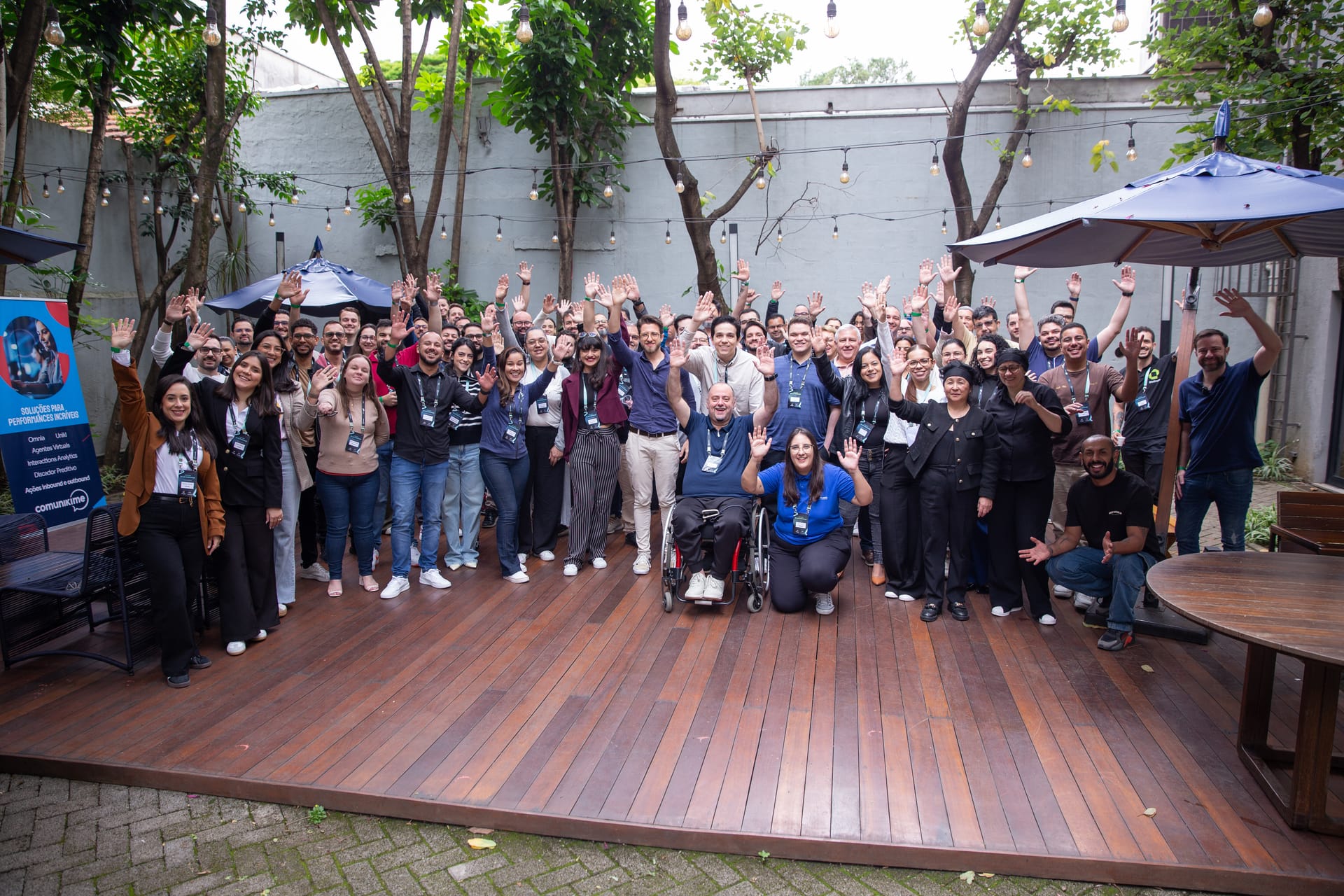 Momento de networking da comunidade Tabelando